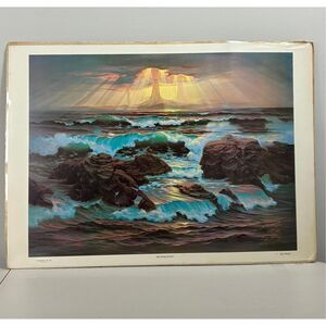 Vintage 1973 John Pitre Retribution Original Signed Poster USA 35.5x25.5in